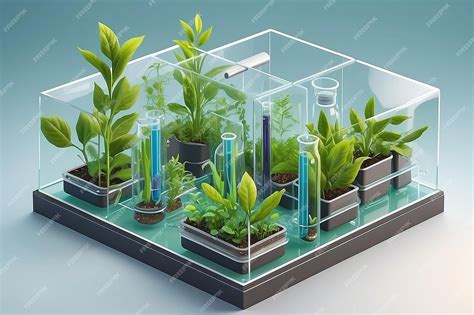 Изометрическая концепция лаборатории, изучающая новые методы селекции ...
