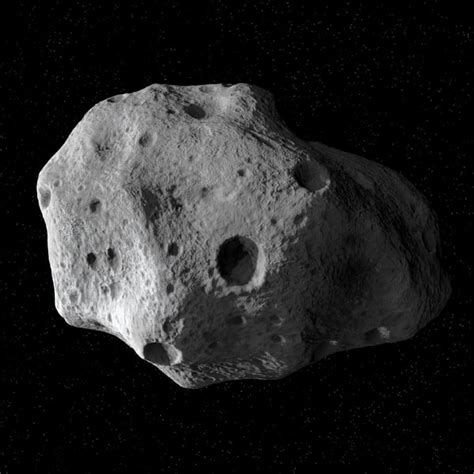 An artist's illustration of a meteoroid impact on the moon. asteroid meteoroid rock 3d model