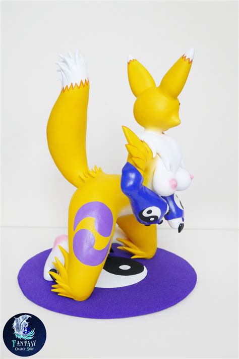 Renamon Figurine Digimon Furry Handmade Mature Figure Etsy