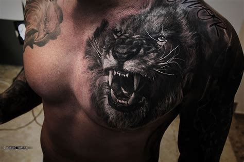 61 Best Chest Tattoos For Men You Must Try | Lion chest tattoo, Chest tattoo men, Cool chest tattoos