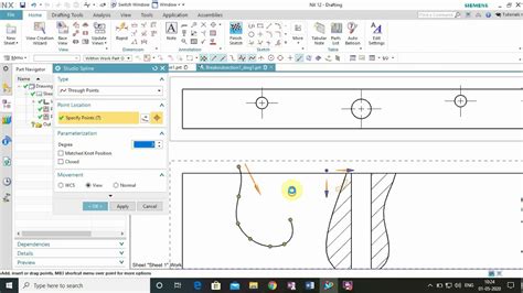 How To Give Break Out Section In Ug Nx12 Drafting Youtube