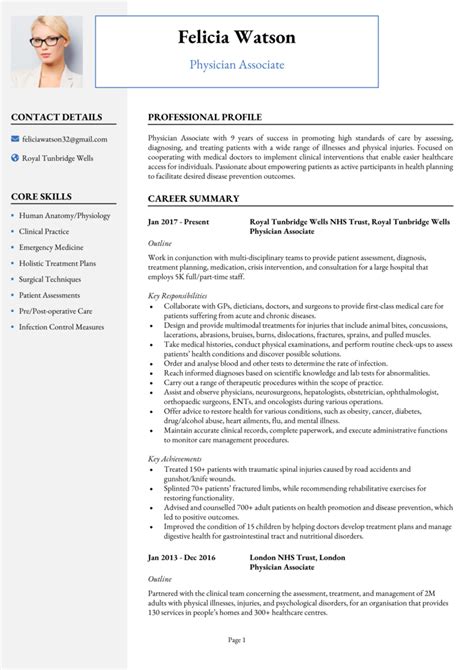 Doctor Cv Examples Writing Guide Get Noticed