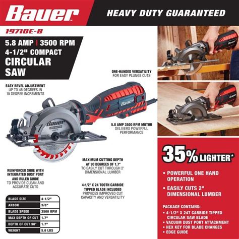 Use our valid harbor freight promo and free shipping codes. 4-1/2 in. 5.8 Amp Compact Circular Saw in 2020 | Compact ...