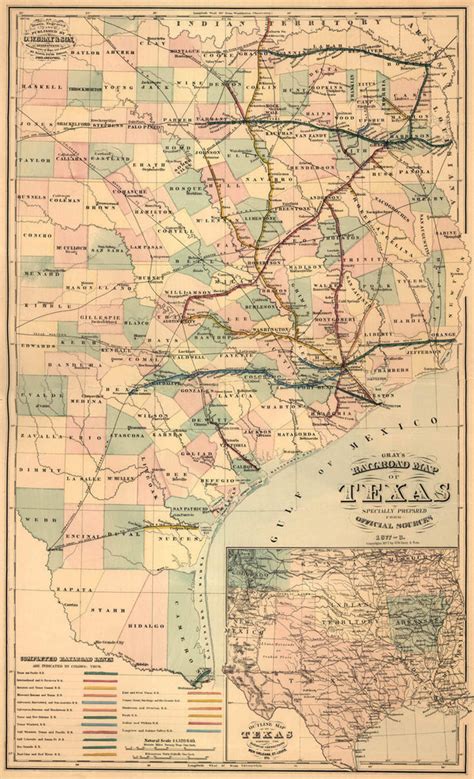 Historic Map Texas Railroad Map 1900 World Maps Online