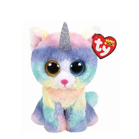 Ty Beanie Boo Small Heather The Unicorn Cat Plush Toy Claires Us