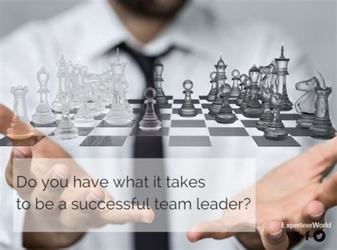 do you have what it takes to be a successful team leader experteer magazine