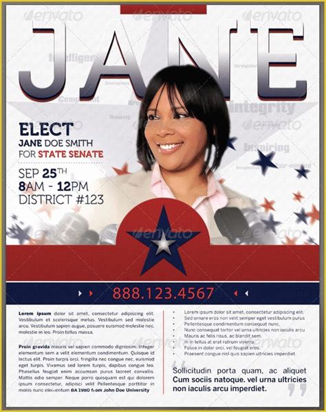 Free Campaign Flyer Template Of 8 Election Brochure Templates Free Psd