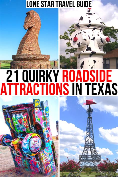 The Cover Of Lone Star Travel Guide 1 Wacky Roadside Attractions In Texas