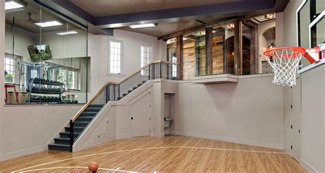 This style is equipped with a living room and a ball cart for entertaining ease. Simple And Fun Indoor Basketball Court Dimensions - HOUSE ...