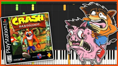 Hog Wild Crash Bandicoot Piano Tutorial Synthesia♫ クラッシュ・バンディクー