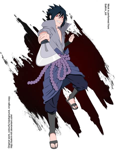 Uchiha Sasuke Fan Art By Sakrin Kill On Deviantart