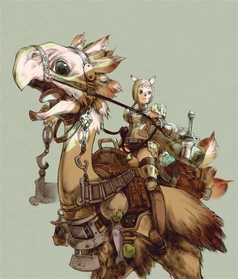 Adventurer And Chocobo Final Fantasy And More Drawn By Branch