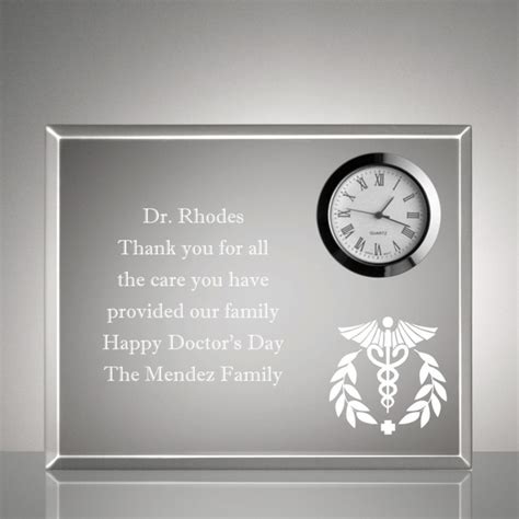 Ivation's massager has rollers and water jets to soothe those aching arches. Personalized Medical Keepsake Clock Plaque