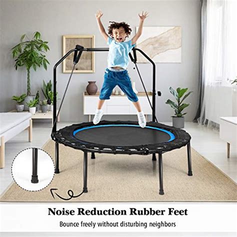 Giantex 40” Foldable Mini Trampoline Indoor Fitness Trampoline With 43