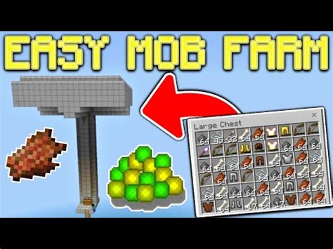 How To Make A Mob Farm In Minecraft Bedrock Youtube