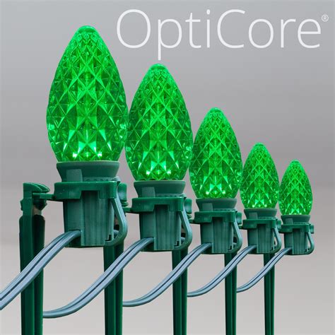 Christmas Pathway Lights C7 Green Opticore Christmas Led Pathway Lights