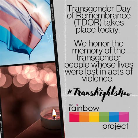 Transgender Day Of Remembance Are You Ready To Play Your Part Rainbow