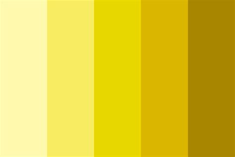 Shades Of Yellow Color Palette