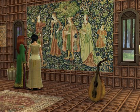 My Sims 4 Blog North Castle Walls Floors And Mural By Mara45123
