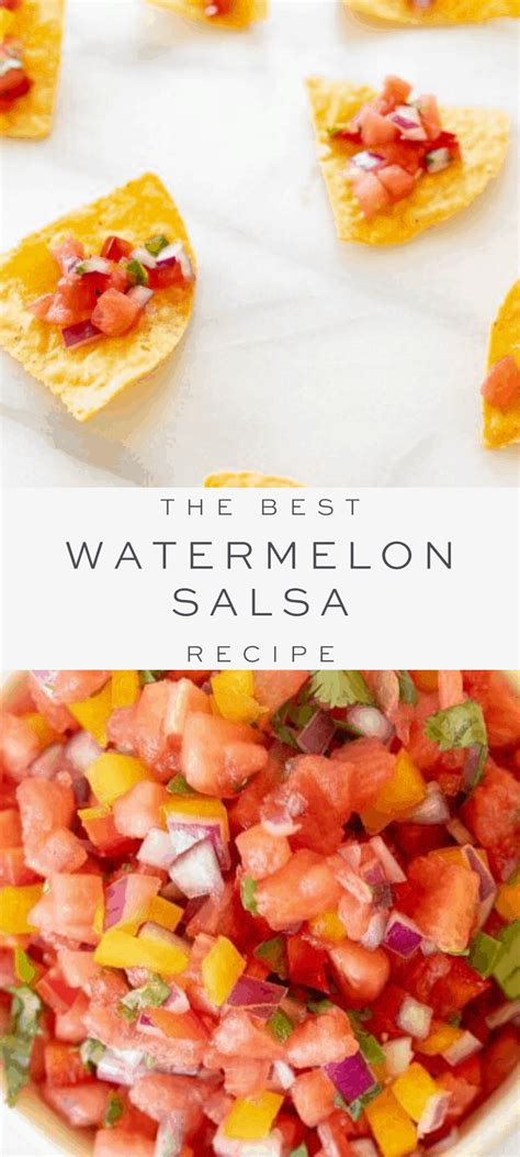 Watermelon Salsa Easy Fruit Salsa Recipe