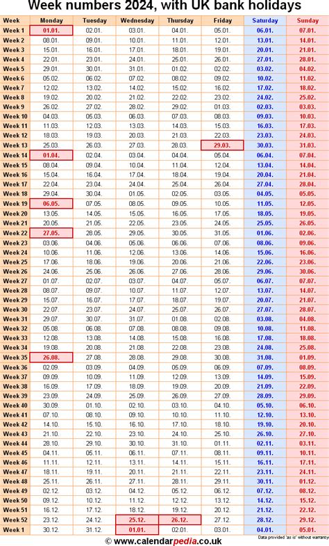 Week Numbers 2024 With Excel Word And Pdf Templates