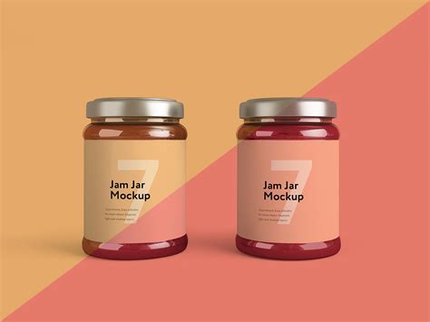 Free Jam Jar Mockup PSD