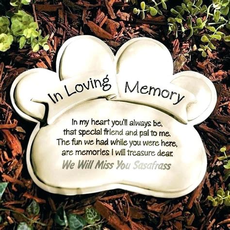 Paw Shaped Pet Memorial Quote Personalized Pet Memorial Memorial