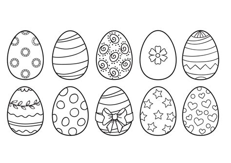 Dibujos De Huevos De Pascua Para Imprimir - Dibujos Para Colorear Y Pintar
