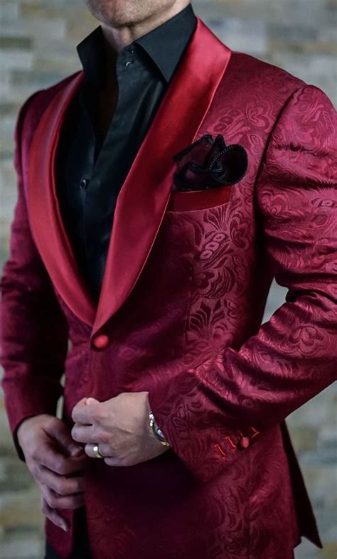 burgundy fiore dinner jacket tuxedo for men prom suits wedding suits men