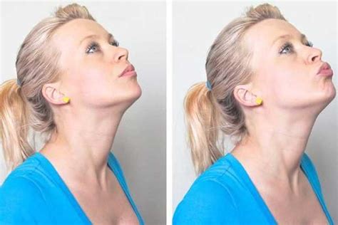 Sit upright in a chair with your head tilted back and your eyes looking straight up. 10 Effective Ways To Get Rid Of Loose Neck And Wrinkles ...