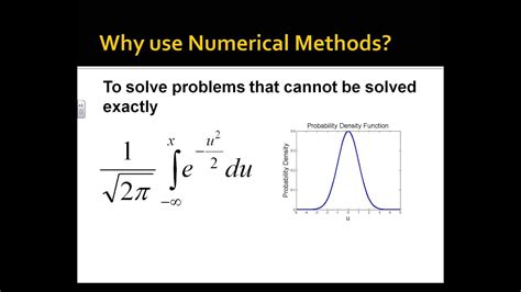 Currently 5 learning modules, with student assignments. Welcome to the world of approximations - Numerical Methods ...