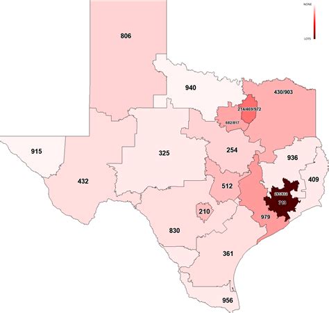 Map Of Texas Area Codes World Map