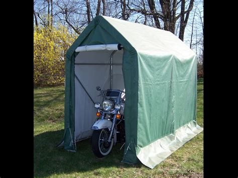 Portable Motorcycle Garage Storage 5 X 10 X 8 Motorcycle Shelter Rhino