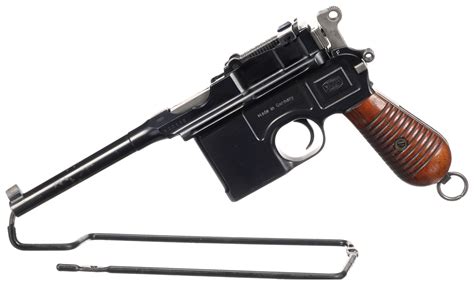 German Mauser C96 Broomhandle Semi Automatic Pistol Rock Island Auction