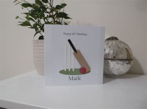 Personalised Cricket Card Any Occasion Birthday Etsy