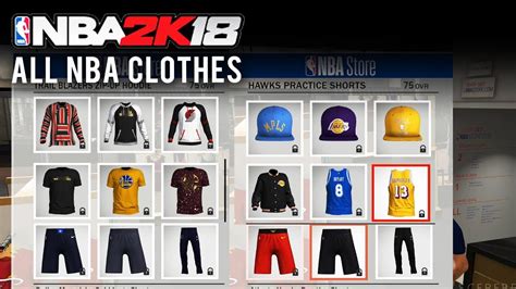 Nba 2k18 All Nba Team Jerseyshatsoutfits Nba Team Clothes Youtube