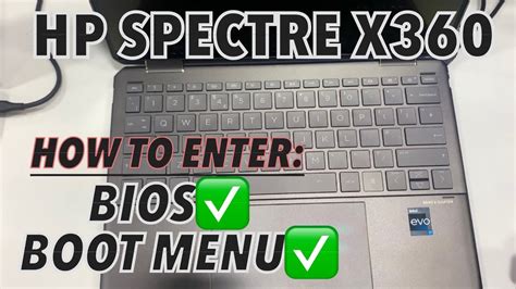 Hp Spectre X360 14 Ef0500na How To Enter Bios Uefi And Boot Menu