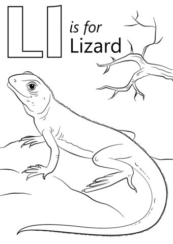 All of the images displayed are of unknown origin. Letter L is for Lizard coloring page from Letter L ...