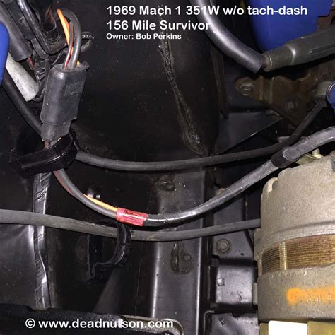 1969 Alternator Wire Harness Without Tach Dead Nuts On