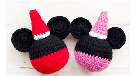 Free Mickey Mouse And Minnie Mouse Ornament Crochet Pattern