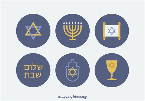 Jewish Vector Icons 138550 Vector Art At Vecteezy