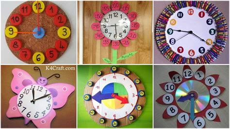 Diy Simple Clock Crafts To Tell Kids Time Kids Art And Craft