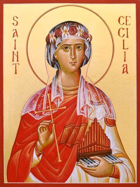 St Cecilia Orthodox Icons St Cecelia Icon