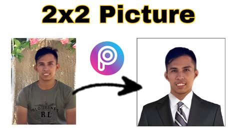 How To Make 2x2 Id Picture Using Picsart Tutorial Youtube