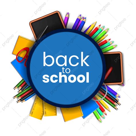 Back To Schools Vector Art Png Back To School Element Back To School