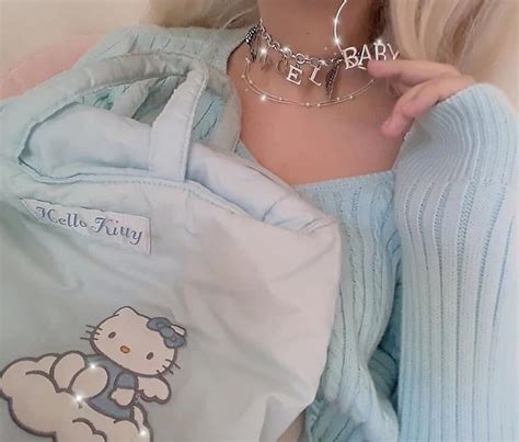 𝘱𝘫𝘮𝘤𝘢𝘧𝘦 Blue Aesthetic Baby Blue Aesthetic Cute Outfits