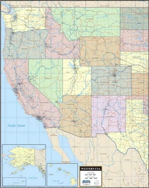 West Coast Regional Wall Map By Images And Photos Finder