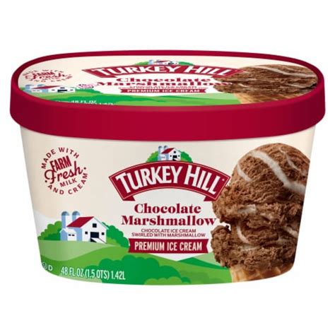 Turkey Hill Chocolate Marshmallow Premium Ice Cream 48 Fl Oz QFC