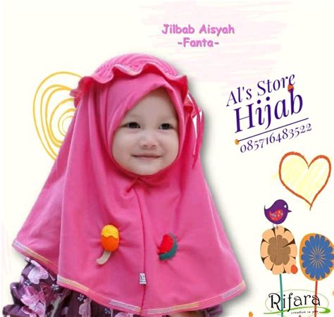 Foto Bayi Hijab Imut Voal Motif