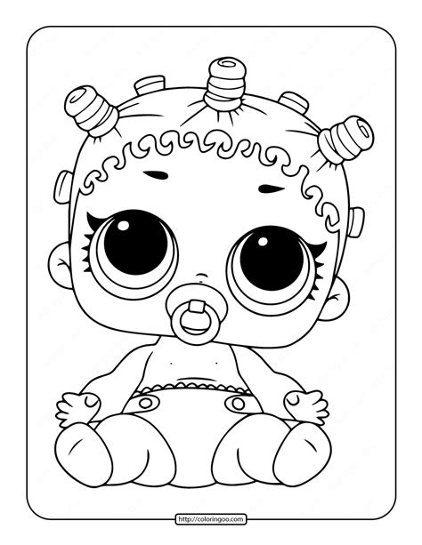 Printable Lol Surprise Lil Roller Sk8ter Coloring Page 6 Coloring